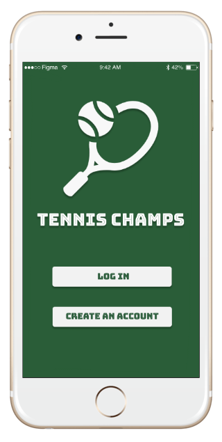 Tennis Champs app screenshot